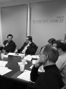 Scholars in a 2010 meeting